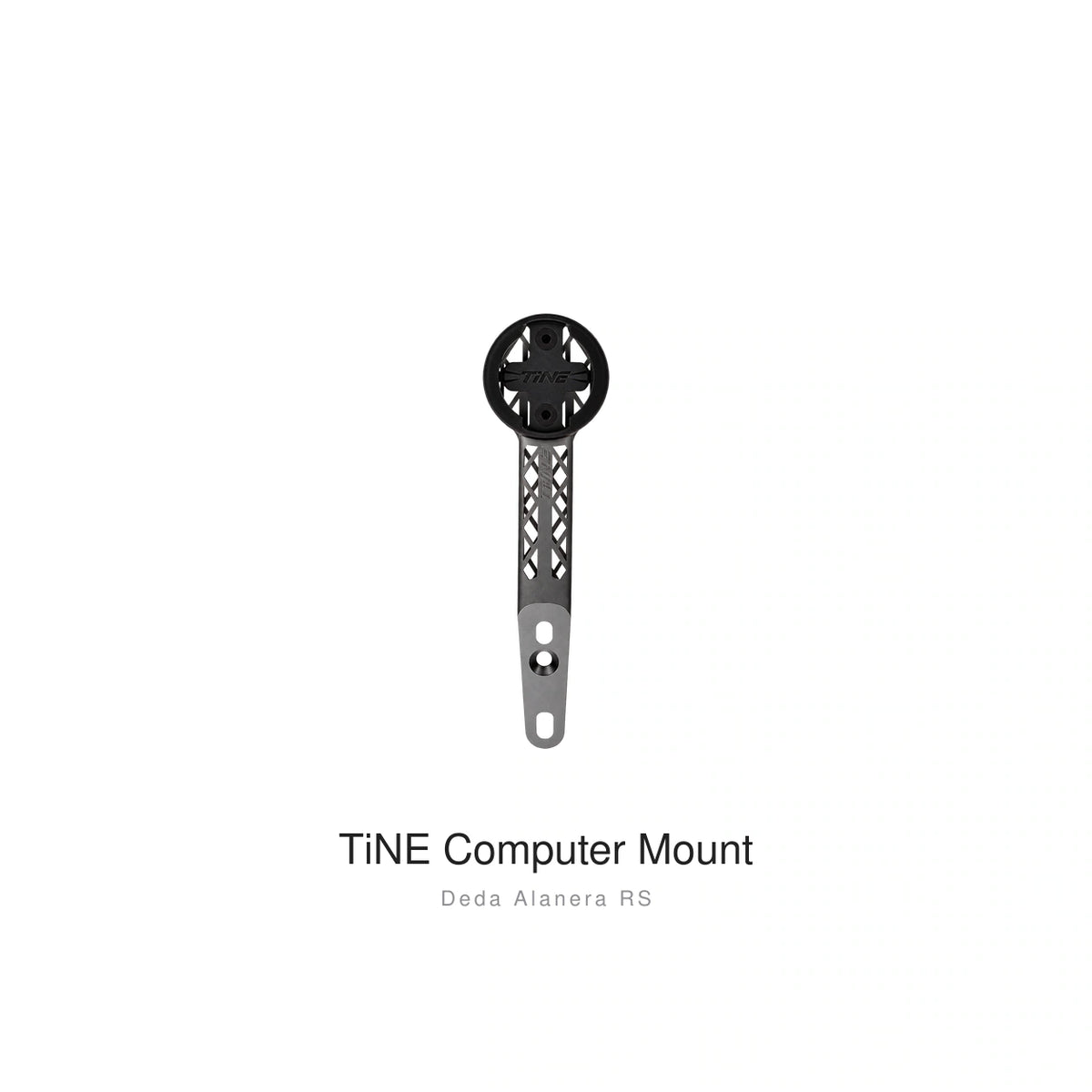 Titanium Computer Mount for Deda Alanera & Alanera RS, Raw Titanium