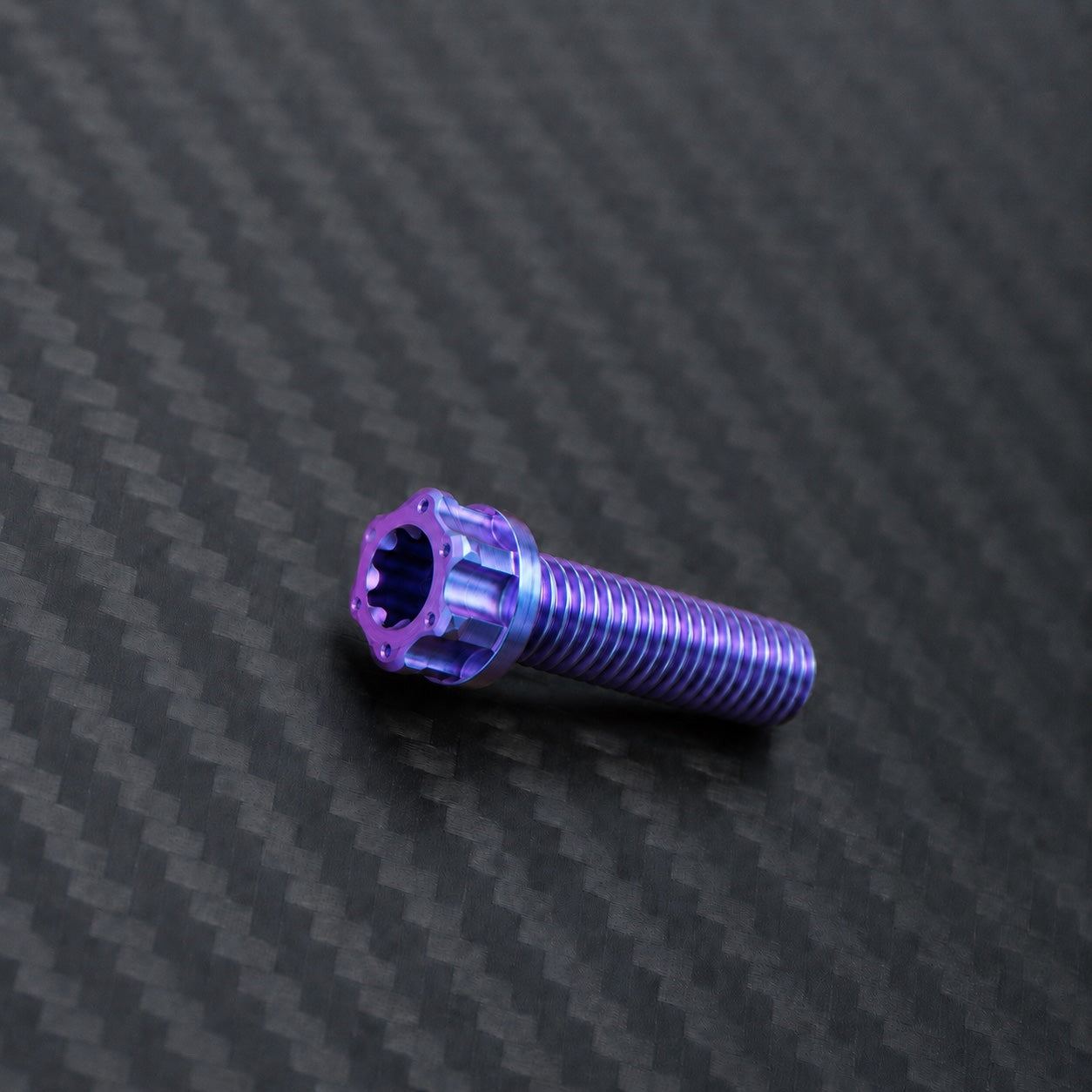 M10 Titanium Torx Flanged Head Bolt – Pitch 1.5 – Blue Purple