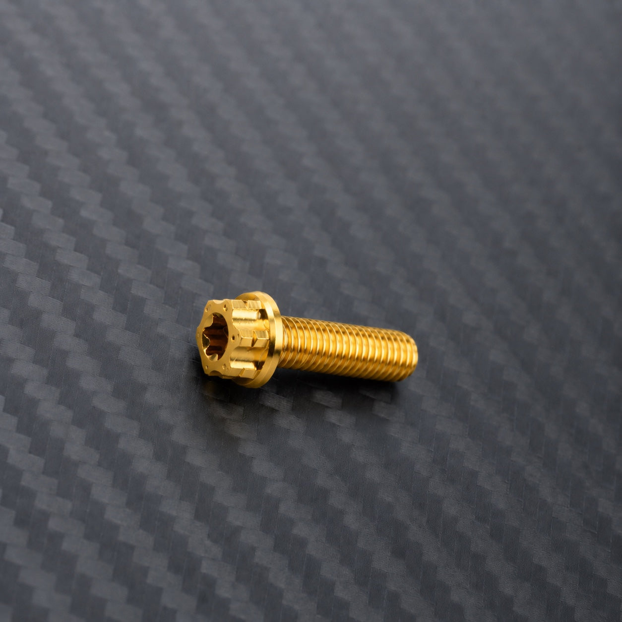 M10 Titanium Torx Flanged Head Bolt – Pitch 1.5 – Gold