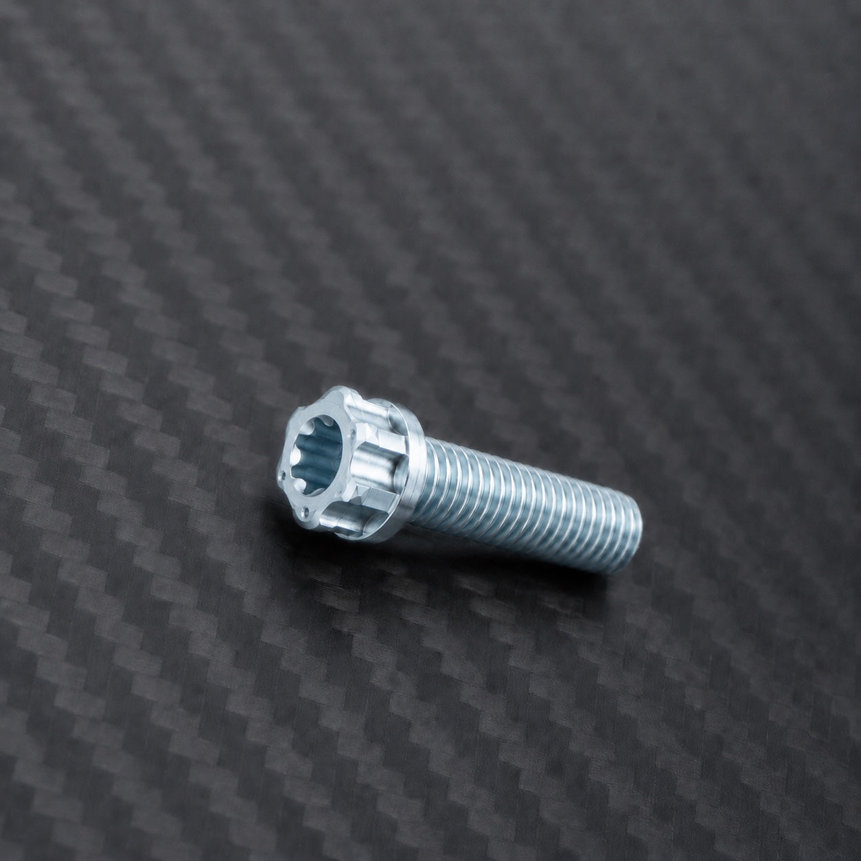 M10 Titanium Torx Flanged Head Bolt – Pitch 1.5 – Ice Blue