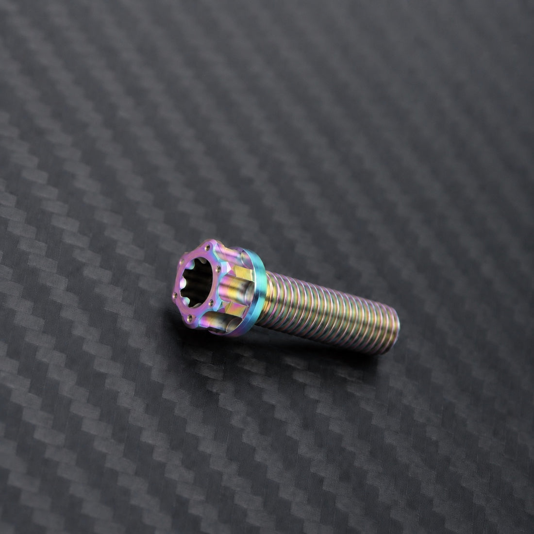 M10 Titanium Torx Flanged Head Bolt – Pitch 1.5 – Rainbow