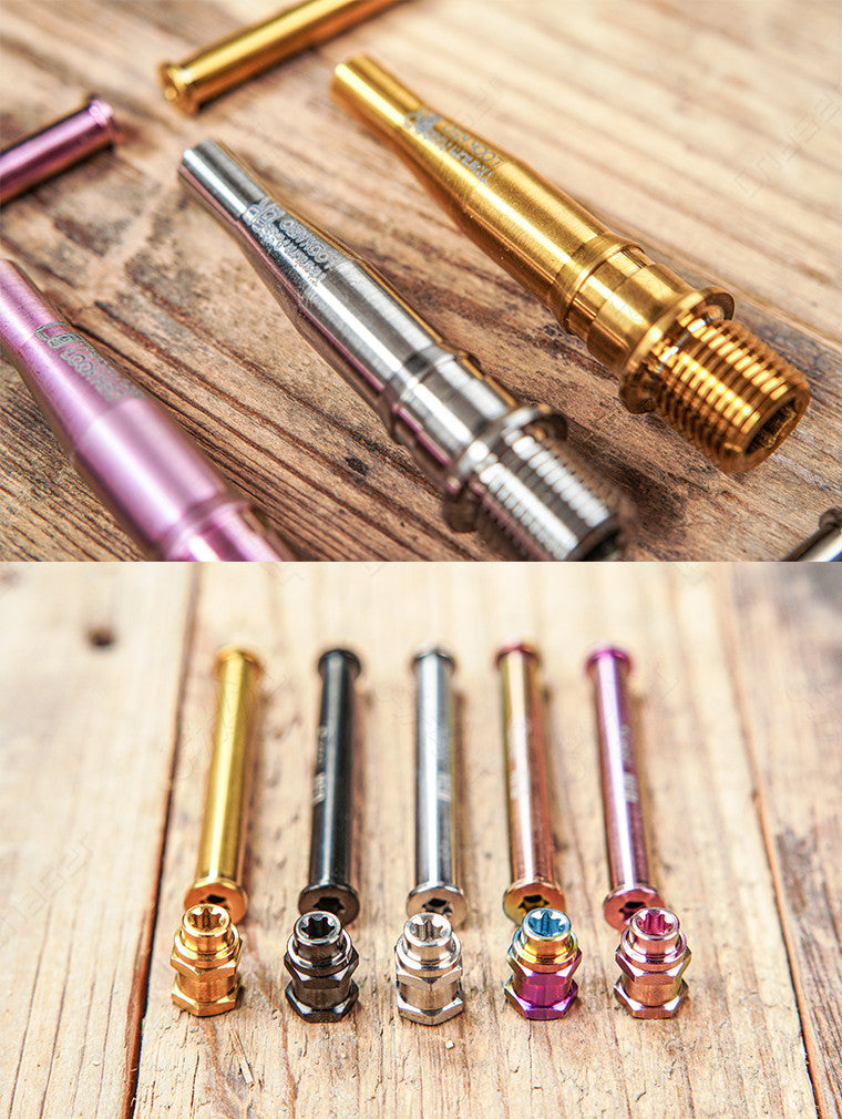 Chaser Titanium Pedal Axle Kit for LOOK KEO 2 Max / KEO Blade