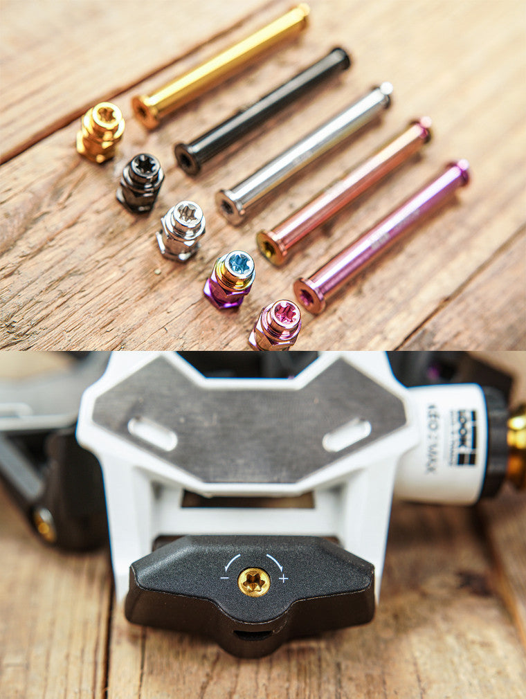 Chaser Titanium Pedal Axle Kit for LOOK KEO 2 Max / KEO Blade