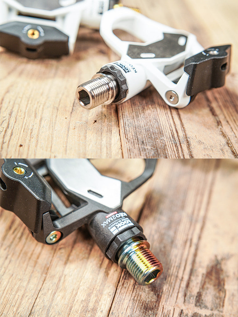 Chaser Titanium Pedal Axle Kit for LOOK KEO 2 Max / KEO Blade