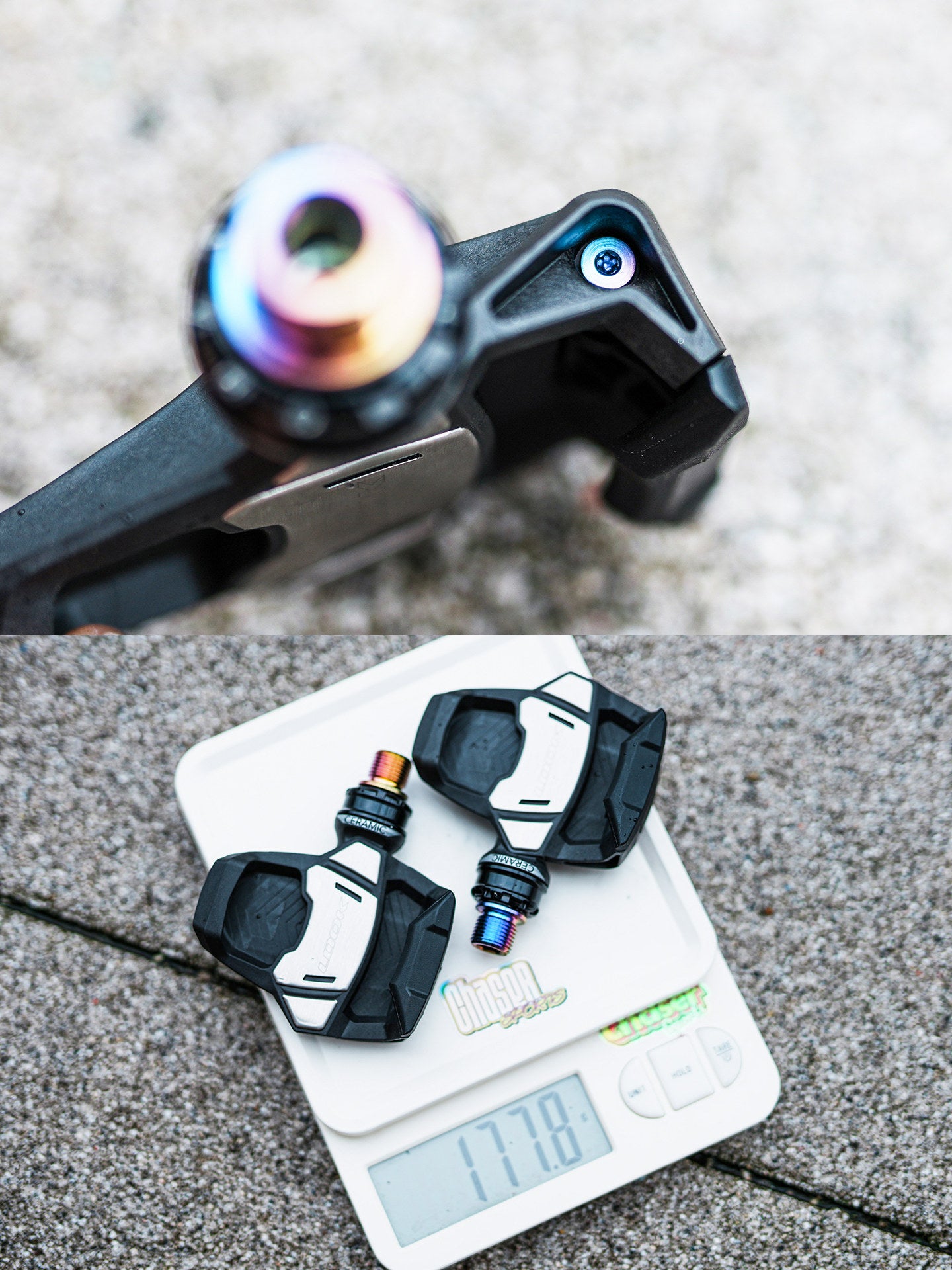 Chaser Titanium Pedal Axle Kit for LOOK KEO 2 Max / KEO Blade