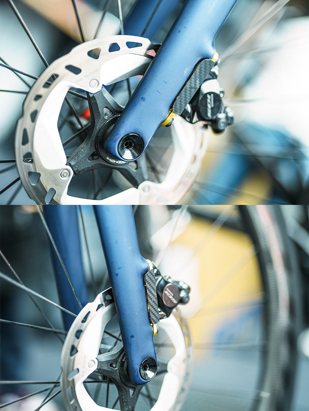 Chaser SL8 / Aethos Brake Caliper Adapter with Titanium Bolts