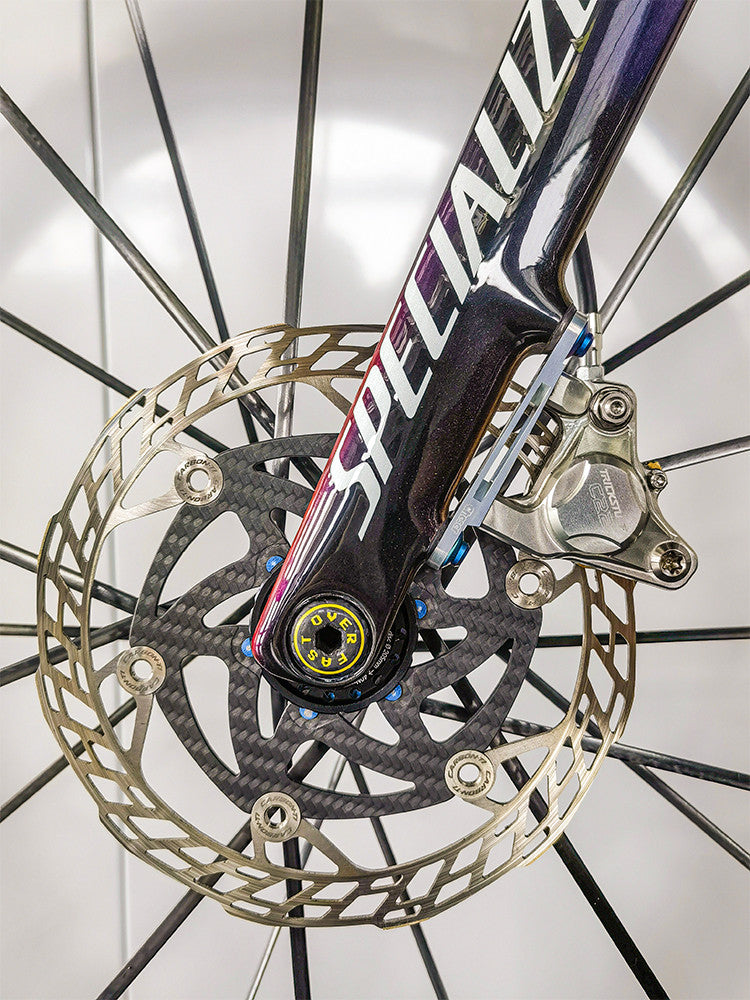 Chaser SL8 / Aethos Brake Caliper Adapter with Titanium Bolts