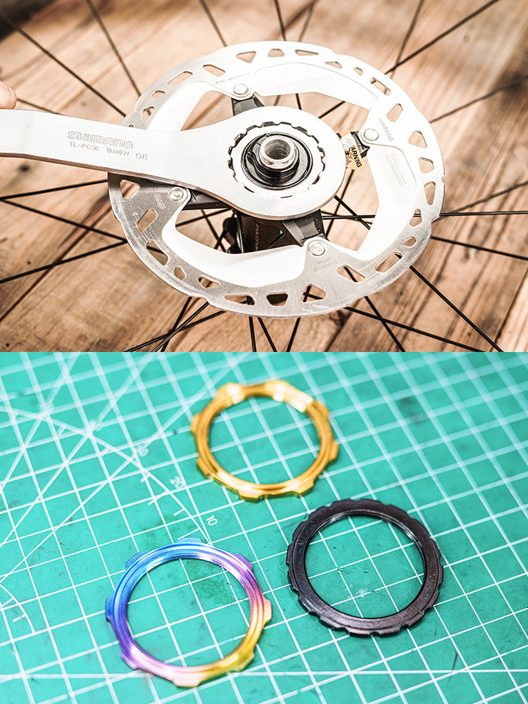 Chaser TC4 Titanium AFS Rotor Lockring for Campagnolo / Fulcrum
