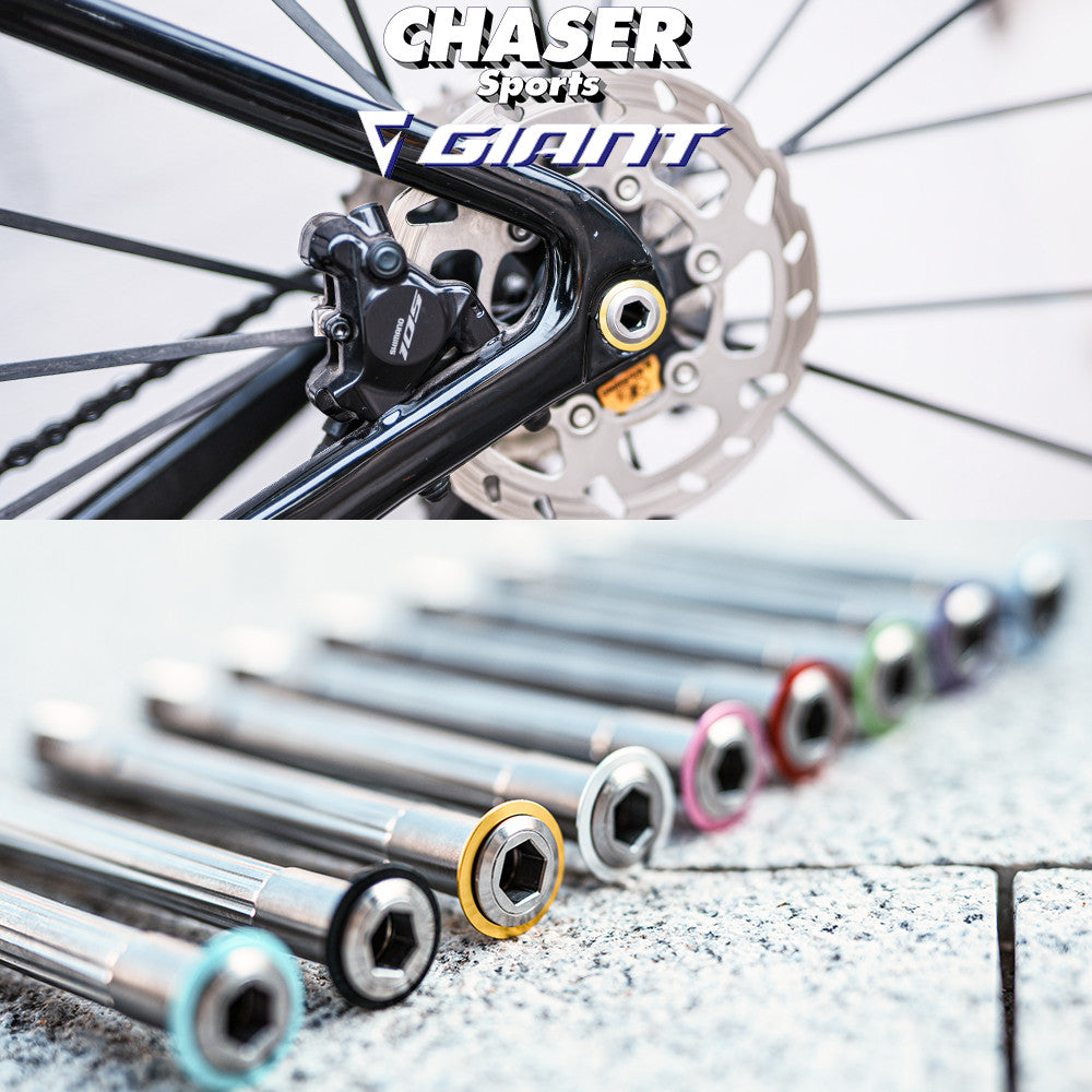 Chaser TC11 Titanium Thru Axle Set for Giant TCR / Propel