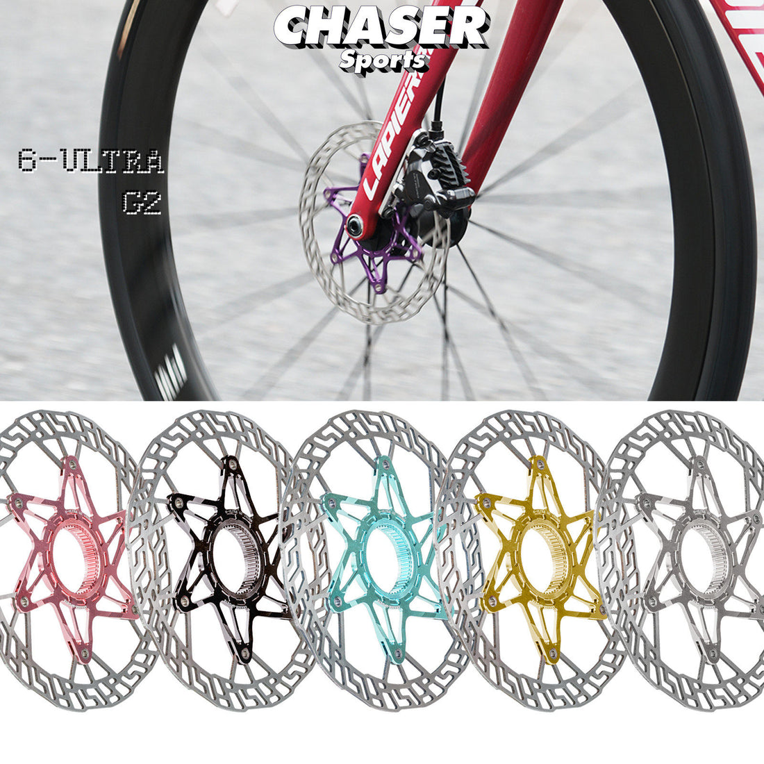 Chaser 6-Ultra G2 Center Lock Disc Rotor for Road / Gravel