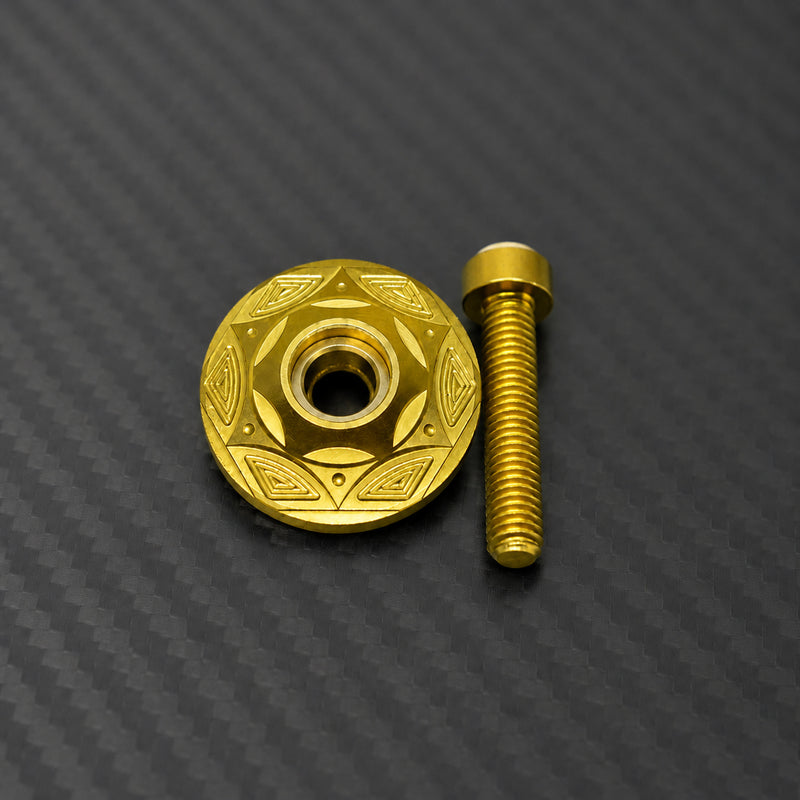 Titanium Stem Top Cap Bolt (32mm) - Gold