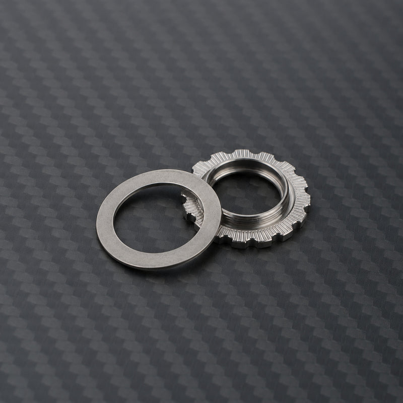 Titanium Centerlock Rotor Lockring (Internal Spline) - Raw Titanium