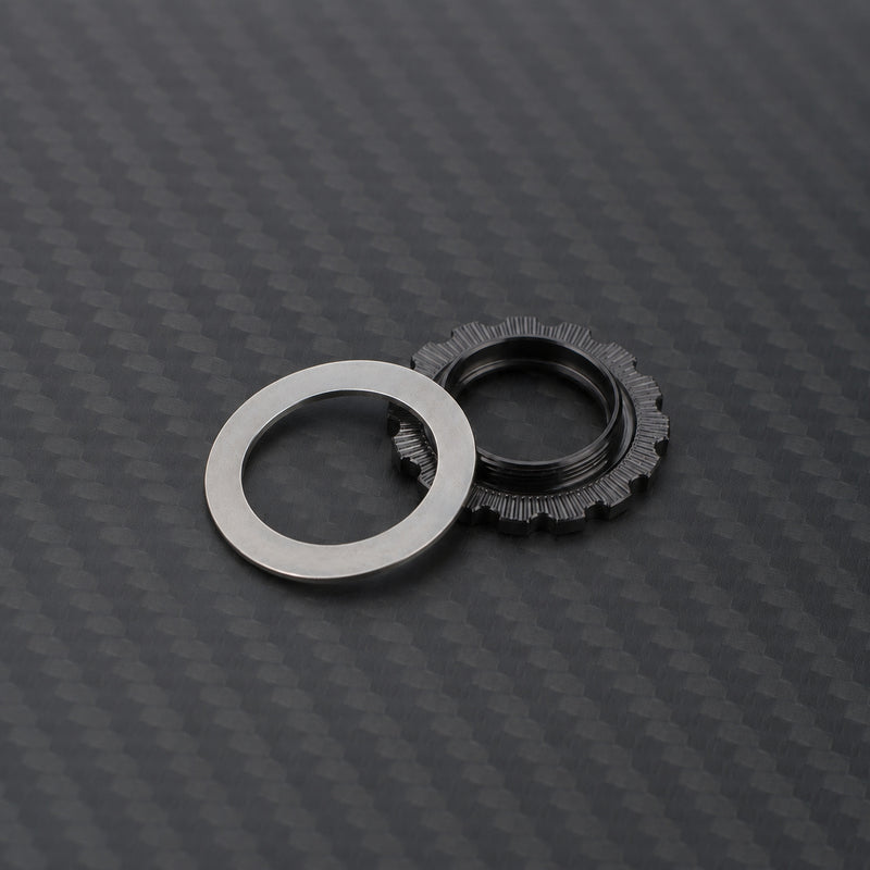 Titanium Centerlock Rotor Lockring (Internal Spline) - Raw Titanium