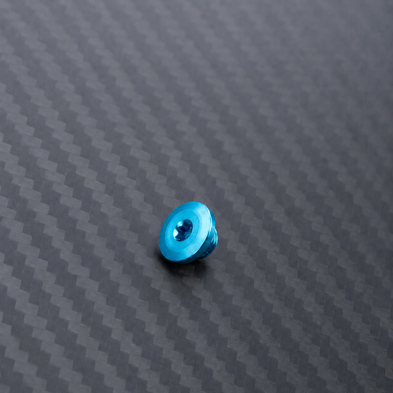 Titanium Brake Bleed Port Screw for SRAM - Aqua Blue